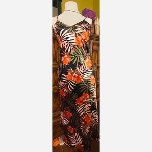 Sexy Tropical Satin Slip Dress👗🔥 NWT